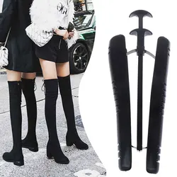 1pc Knee High Boots Stand Holder Black Womens Boot Shoe Tree Stretcher 30cm Boot Shoes Shaper Supporter Organizer Storage Hanger