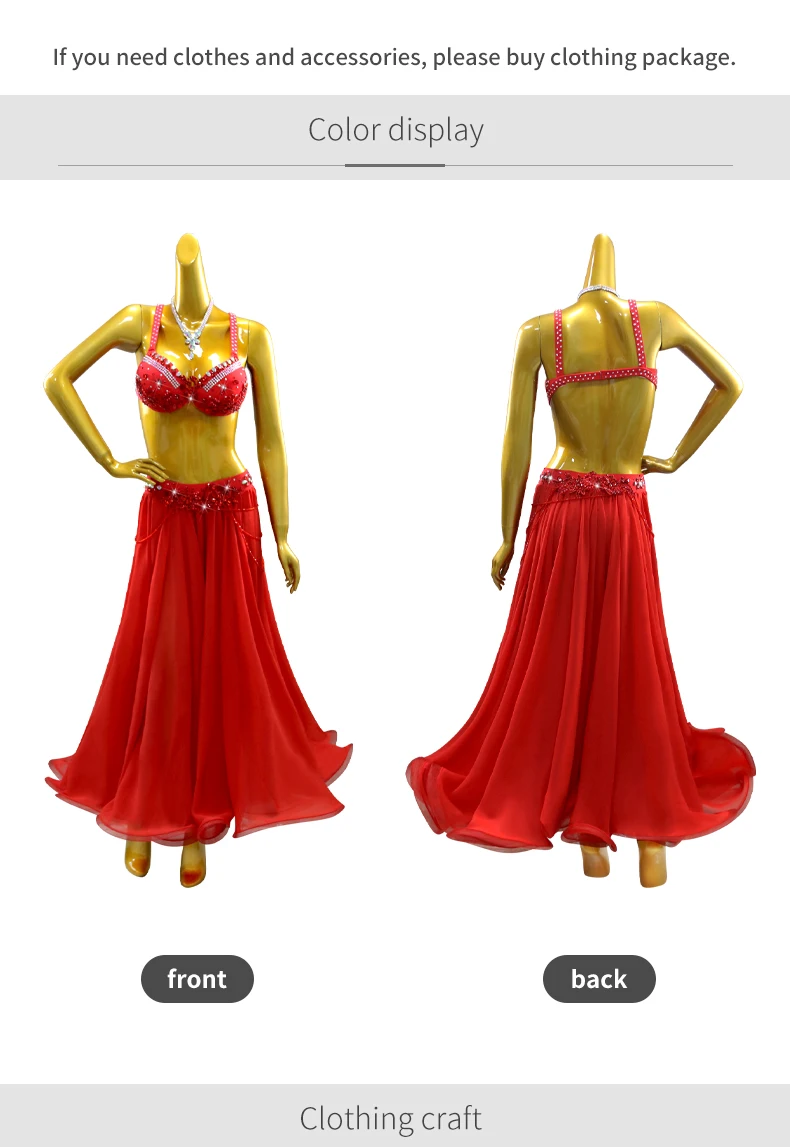 Orientalische Tanzkleidung Baladi-Kleid Bauchtanzkostüme Mädchen Bauchtanzkleidung 2026 Damen Übungskleidung Karneval Lektionsanzug – Detail 5