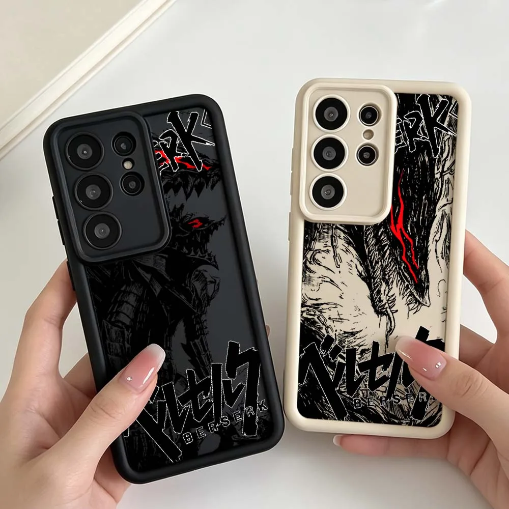 Anime Berserk Art Comics Phone Case For Samsung Galaxy S26 S25 S24 S23 S22 S21 S20 Note 20 Ultra Plus FE 5G Eye Ladder