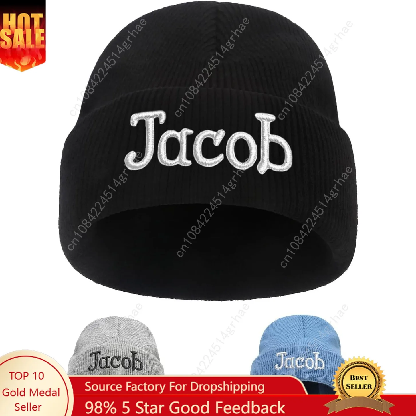 

Custom Beanie Hats for Baby Girls Boys - Personalized Embroidered Beanies with Name for Infants Toddlers Adults