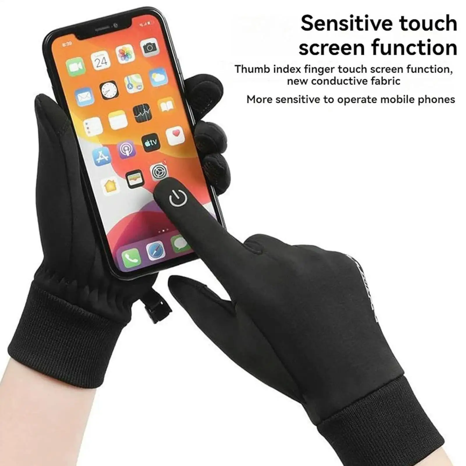 

USB Heated Gloves 3 Heating Levels & Waterproof Electric Hand Warmers For Winter Work, Cycling, Motorcycle & Skiing