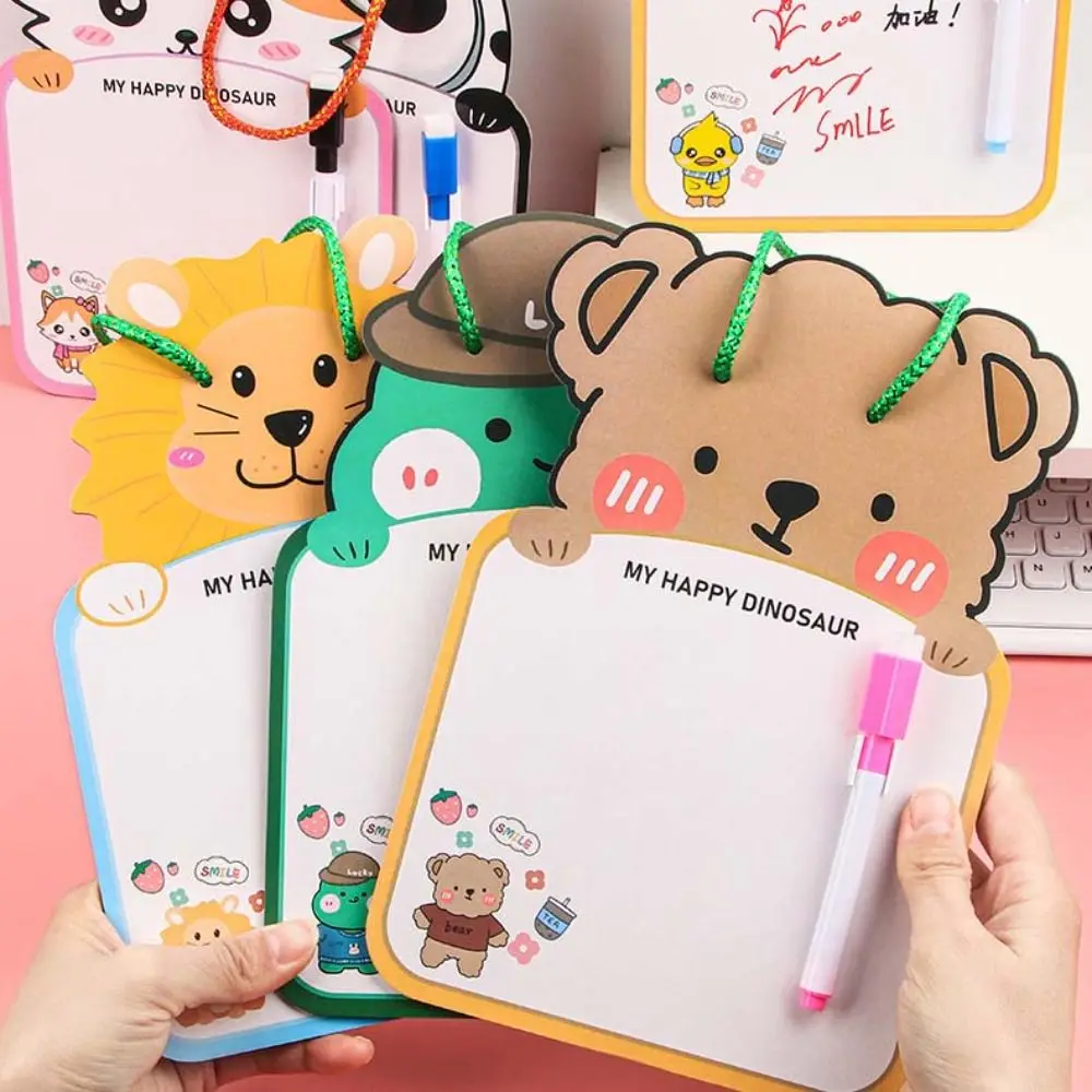 Graphic Aids Animal Shape Erasable Drawing Board Graffiti Cardboard Graffiti Boards Cartoon Erasable Doodle Board Students Gifts