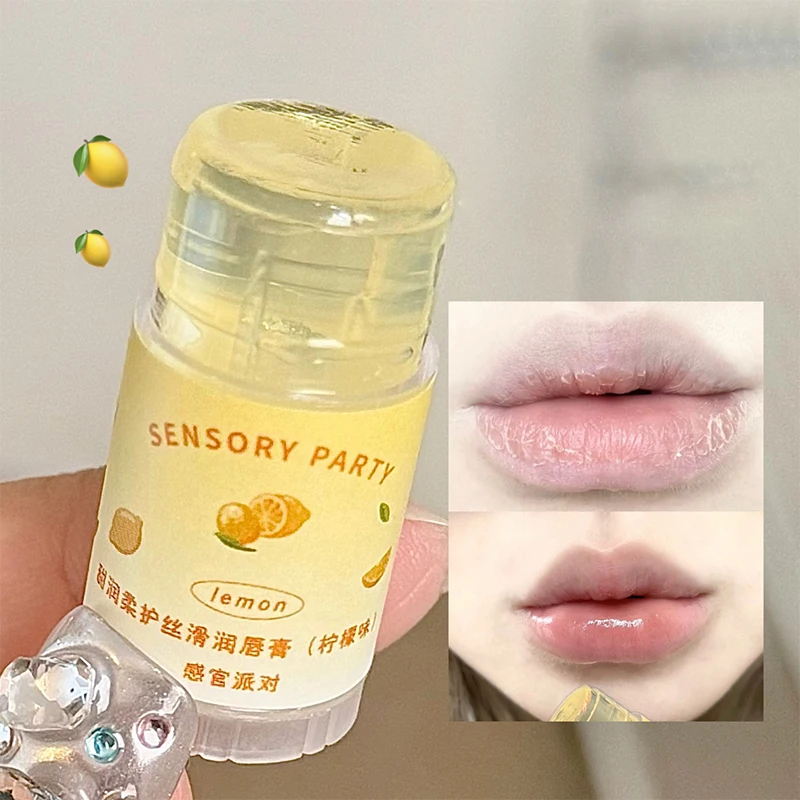 Sensory Party Fruit-Flavored Lip Balm |   Fragrance 8 Types of Natural Ingredients Soft Moisturizing Lip Lines Anti-Cracking Mini Package Portable Autumn and Winter Essential view 5
