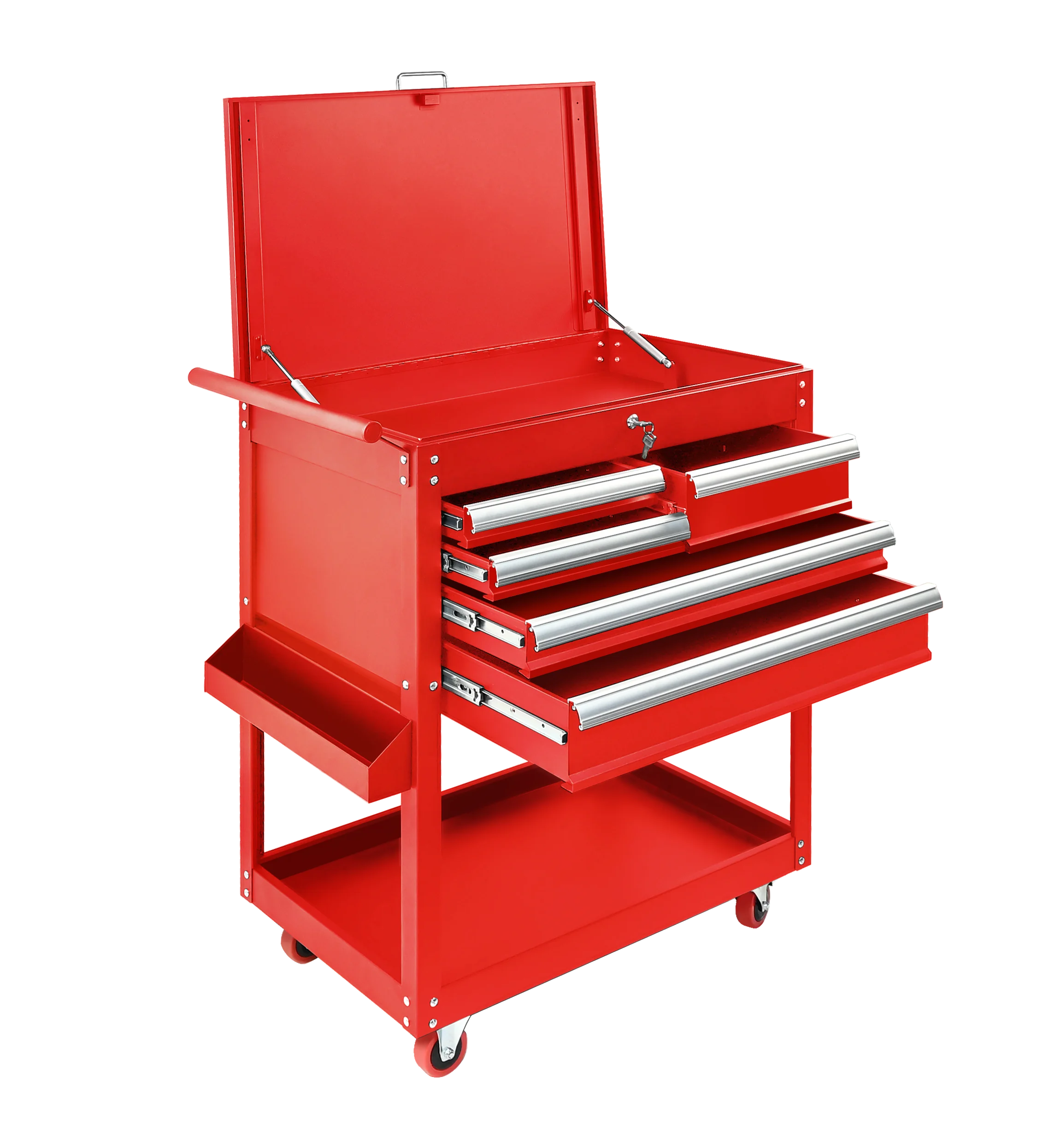Customizable 5-Drawer OEM/ OBM Factory Sale Rolling Heavy Duty Steel Tool Cabinet with Brake Wheels Mobile Tool Cart