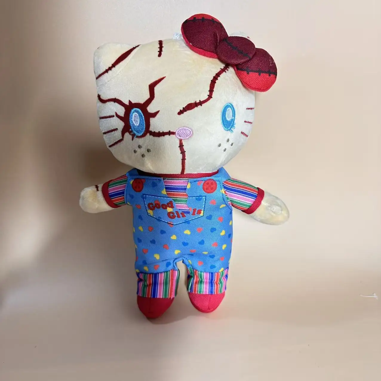 Anime Hello Kitty Plush Kawaii Action Figure Toys Chuacky Doll Cute Pendant Keys Girl Halloween Christmas Birthday Gifts