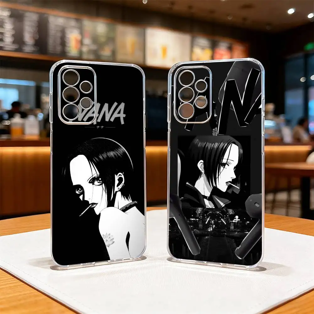 A-Anime Cool Nana O-Osaki Line Phone Case For Samsung S25,S24,S21,S22,S23,S30,Ultra,S20,Plus,Fe Transparent Cover