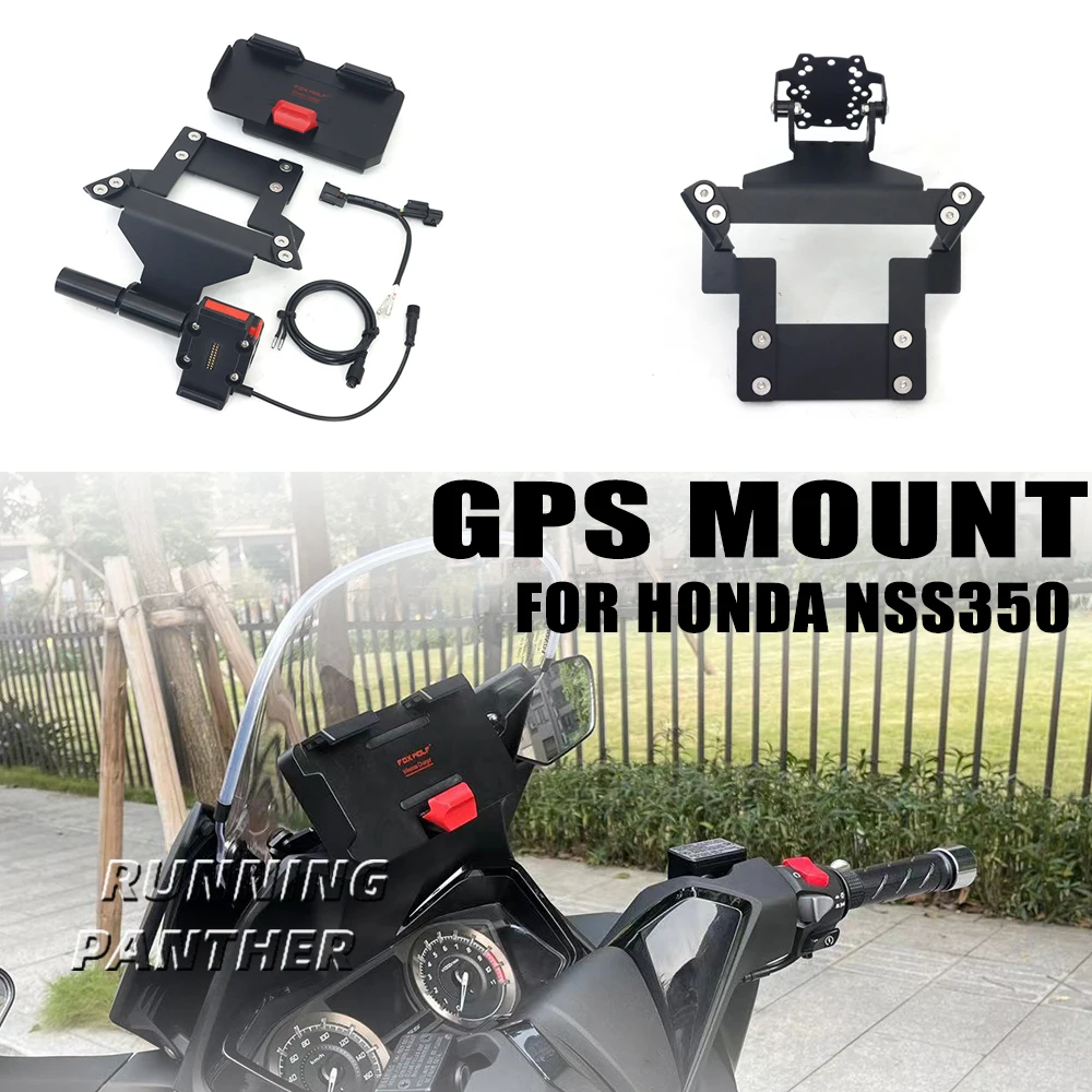 

Motorcycle 2020 2021 2022 Front Phone Stand Holder GPS Navigaton Plate Bracket For Honda NSS350