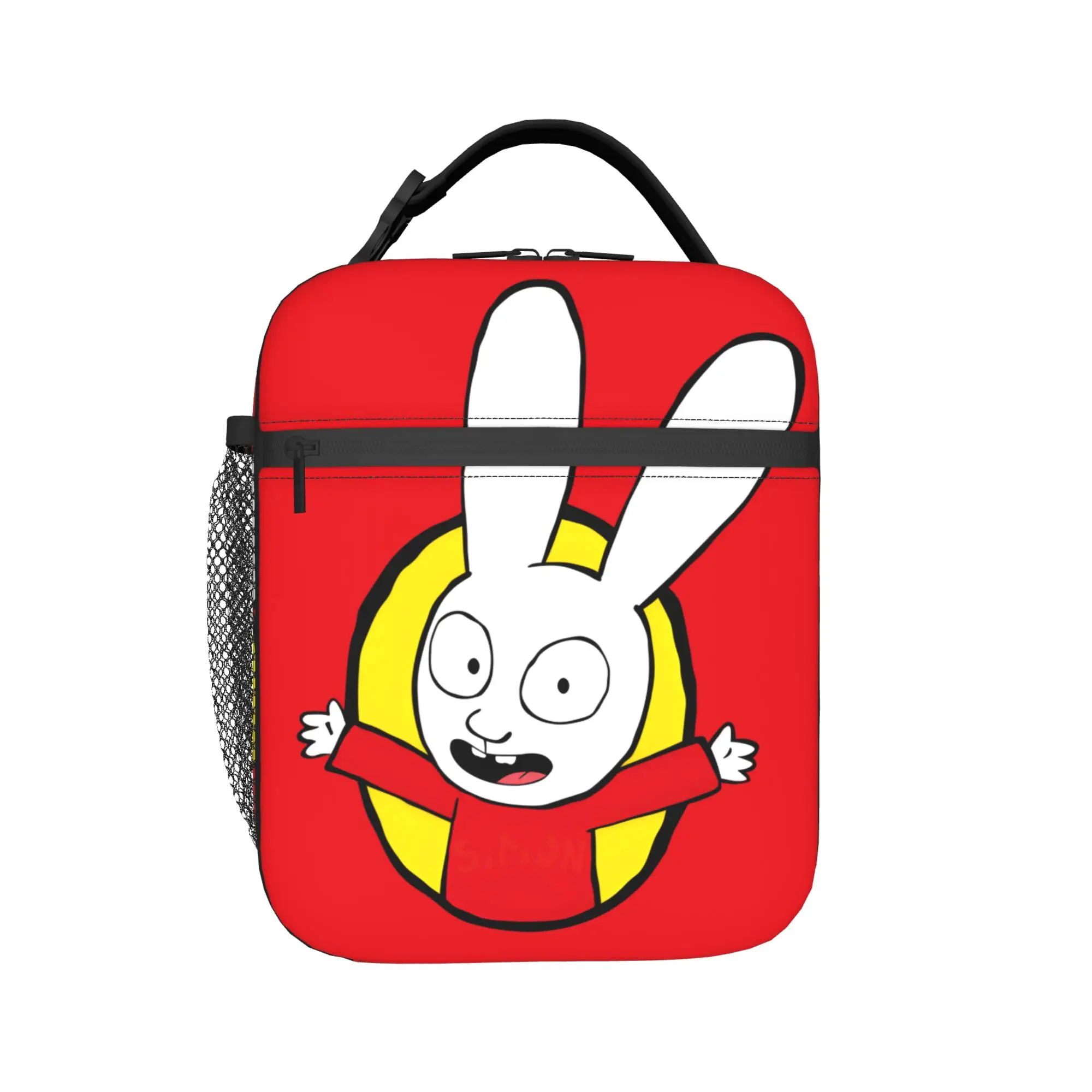 Simons Super Rabbit Insulated Lunch Bag Large You're welcome !  Reusable Thermal Bag Tote Lunch Box School  Travel Food Bag