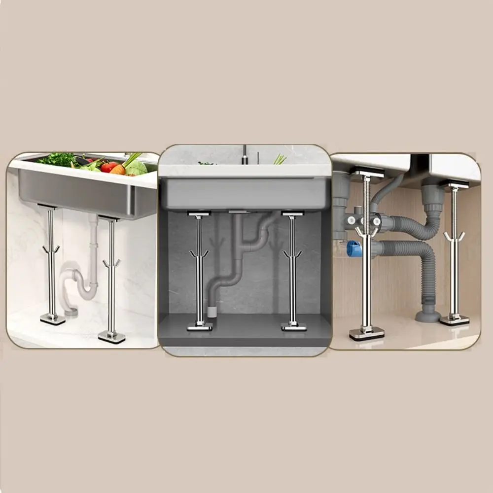 

Repair Kit Stainless Steel Undermount Sink Brackets Adjustable Telescopic Adjustable Sink Legs Kitchen Sink Bracket Kitchen