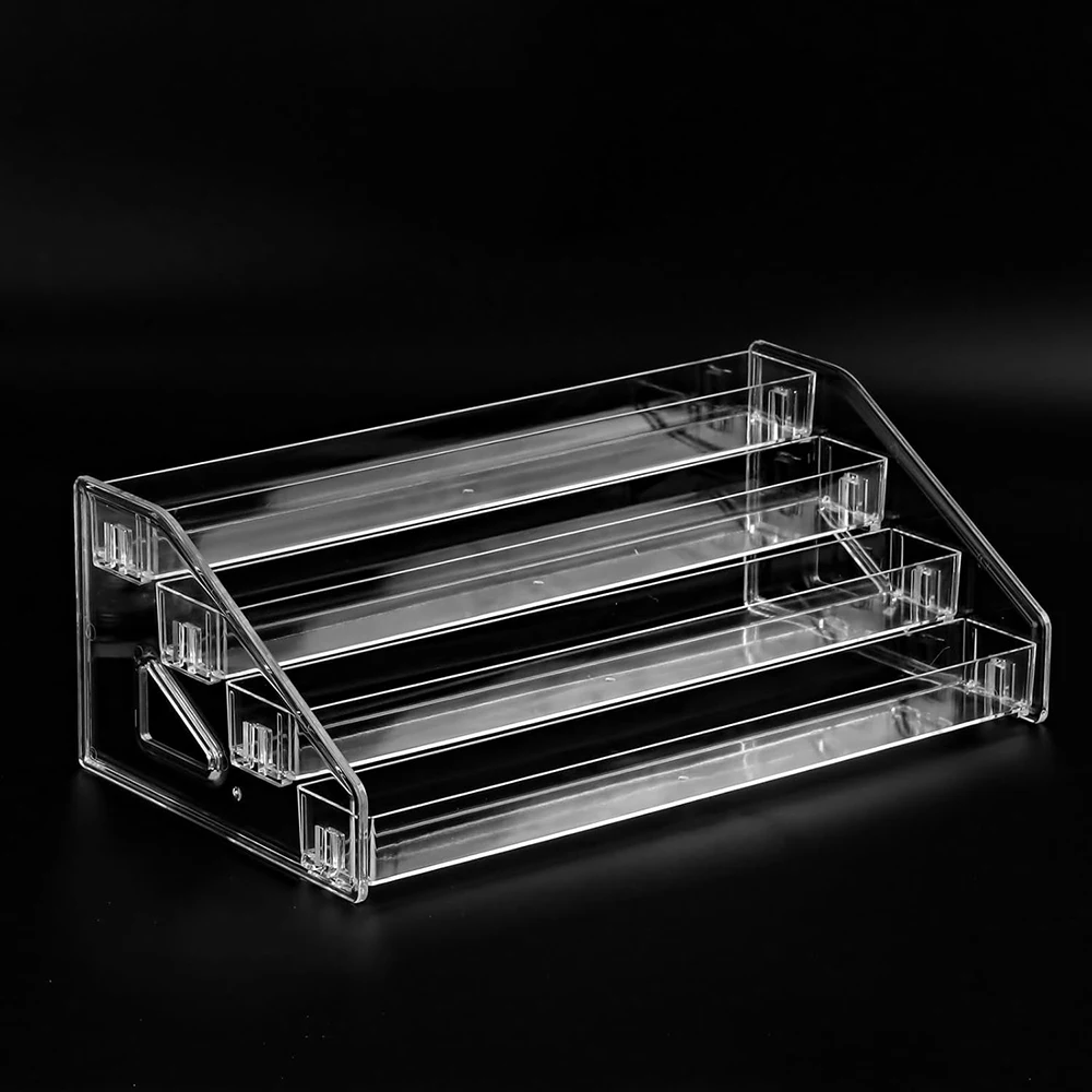 

Transparent Display Stand Storage Riser Organizer Nail Polish Storage Shelves Cosmetics Perfume Jewelry Doll Desk Organizing