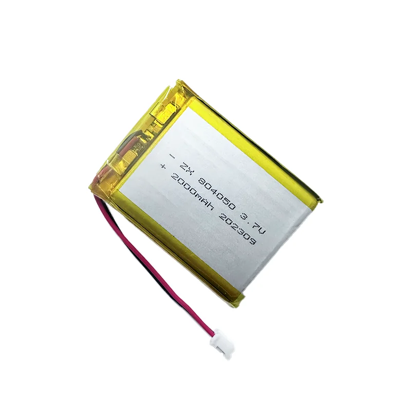 3.7V 2000mAh 804050 Polymer Lithium Ion/Li-ion Battery with PH2.0 2P Plug for Model Aircraft GPS Mp3 Mp4 Cell Speaker Bluetooth