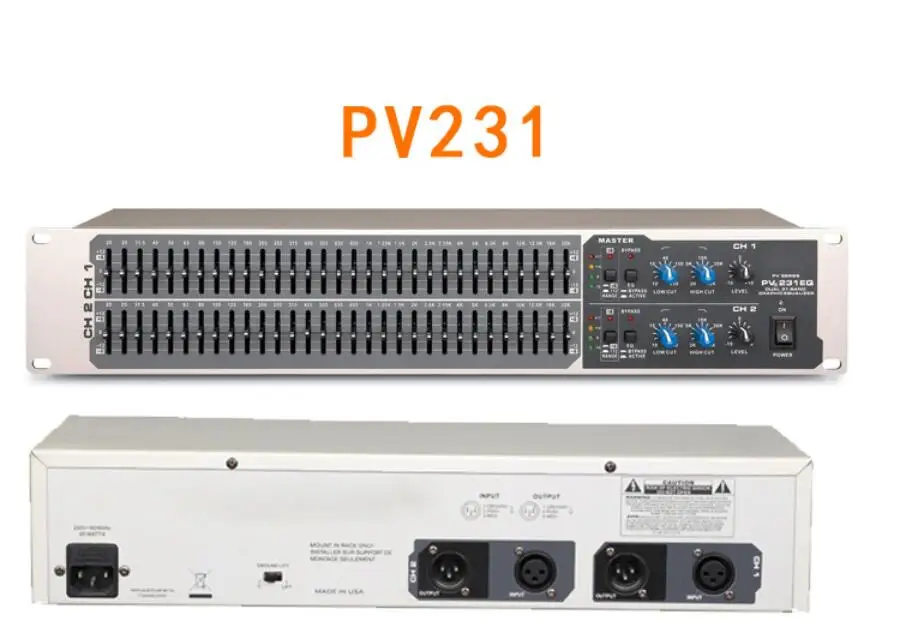 High Quality PV231EQ 31 Section Equalizer Professional Equalizer/Engineering Configuration/Home ktv stage performance Equipment