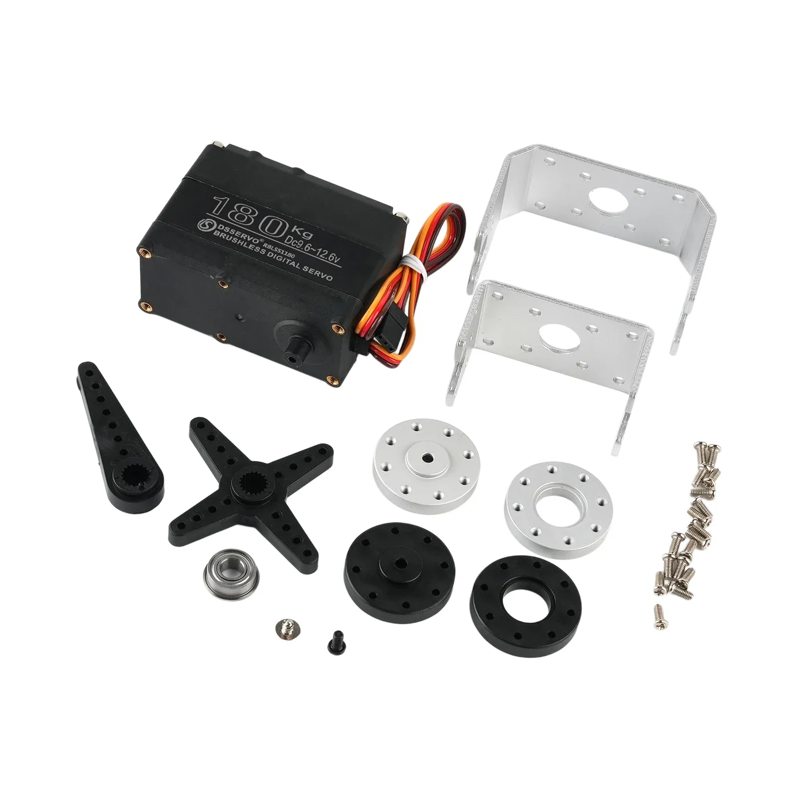 Servo digitale robot ad alta tensione da 180 kg con coppia elevata 12V/24V RBLS51180 Servomotore brushless ingranaggi in metallo per braccio robotico