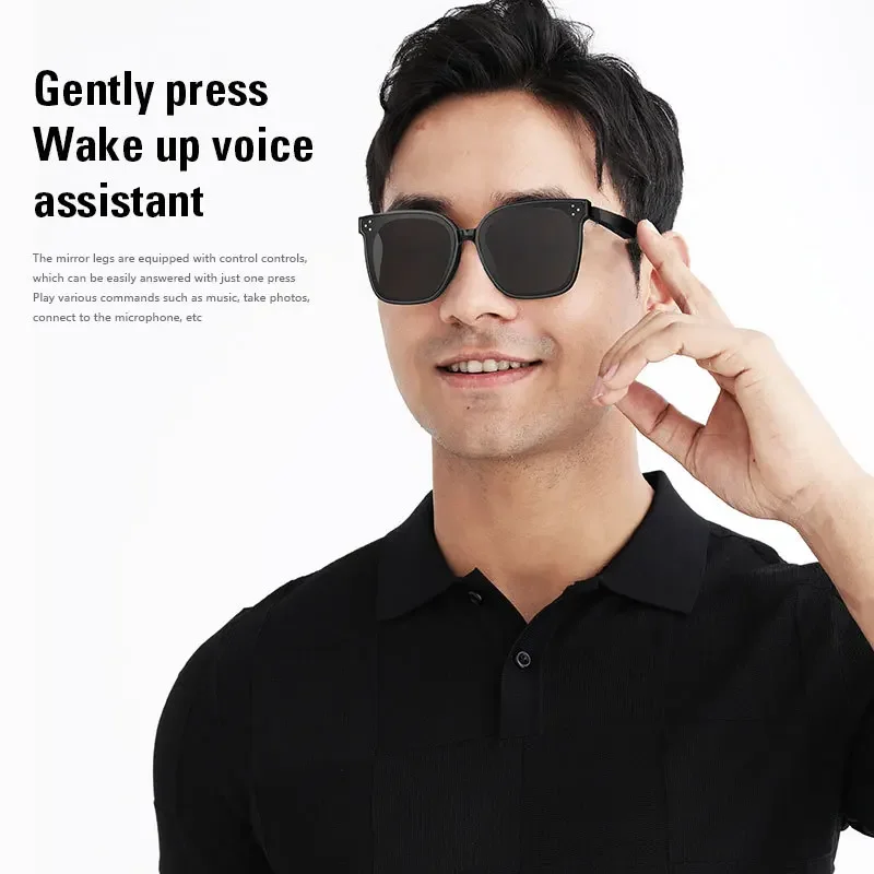 Smart Bluetooth Audio Glasses With Long Battery Life And Dual Device Connection Switch Anywhere UV 400 Protection Sunglasses