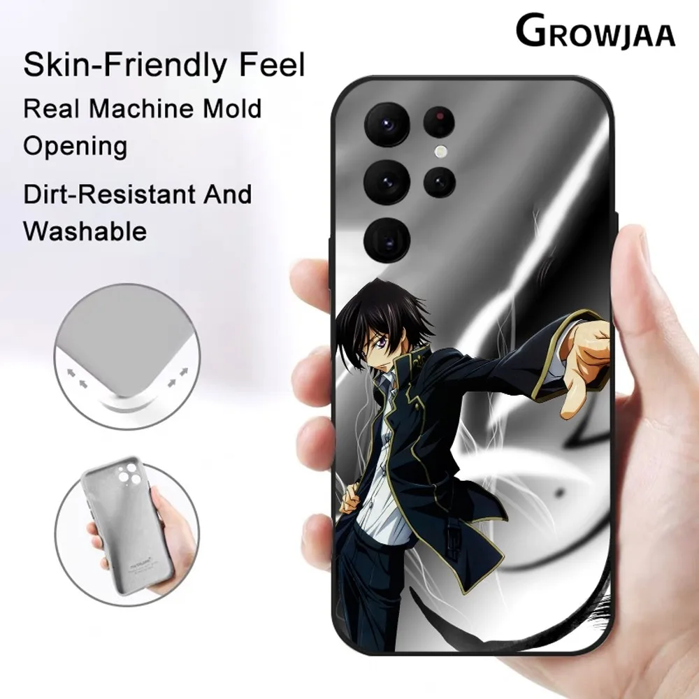 C-Code G-Geass Hot Animation Phone Case For Samsung Galaxy S25 S24 S22 S23 Ultra S21 S20 Plus 5G Protective Silicone Funda