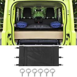 Car Rear Trunk Curtain Cover Storage Bag Net Organizer for Suzuki Jimny JB64 JB74 2019-2026 Stowing Tidying Interior Accessories