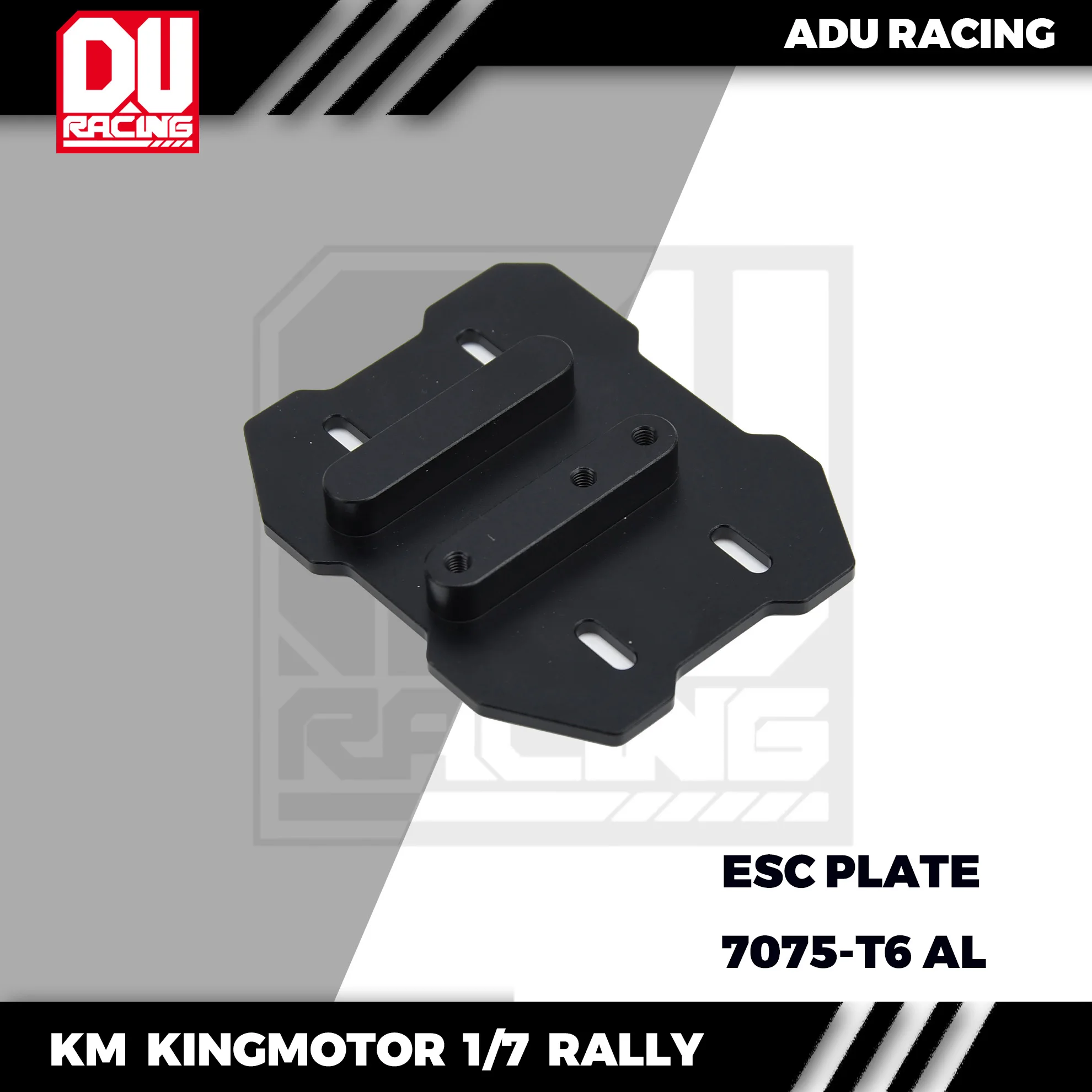 ADU RACING 7075-T6 AL KM 1/7 C3 RALLY KINGMOTOR ESC PLATE for hobbywing max8 max6 castle x8s