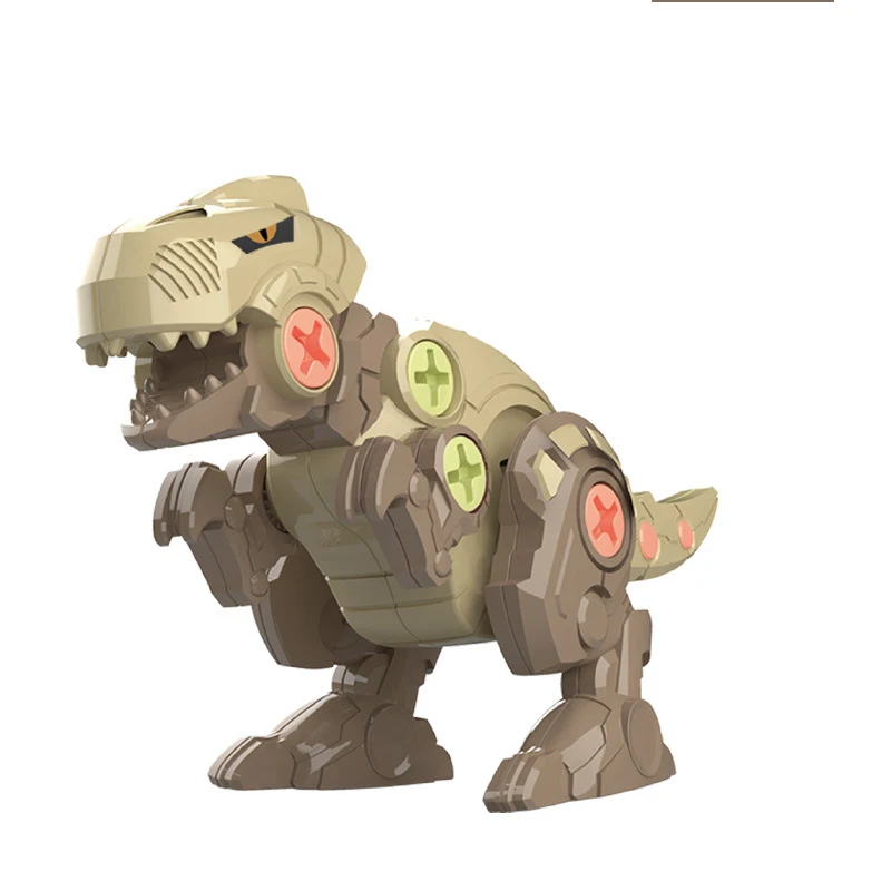 Nut and Screw Combination Dinosaur Model Building Block Educational Toy Disassembly Assembled Tyrannosaurus Bricks Children