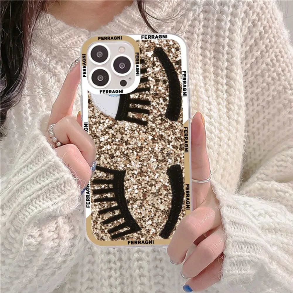 Hot Ferragnies Eyes Chiara Phone Case For Samsung S 20 S 21 S 22 S 23 lite plus ultra Mobile Cover