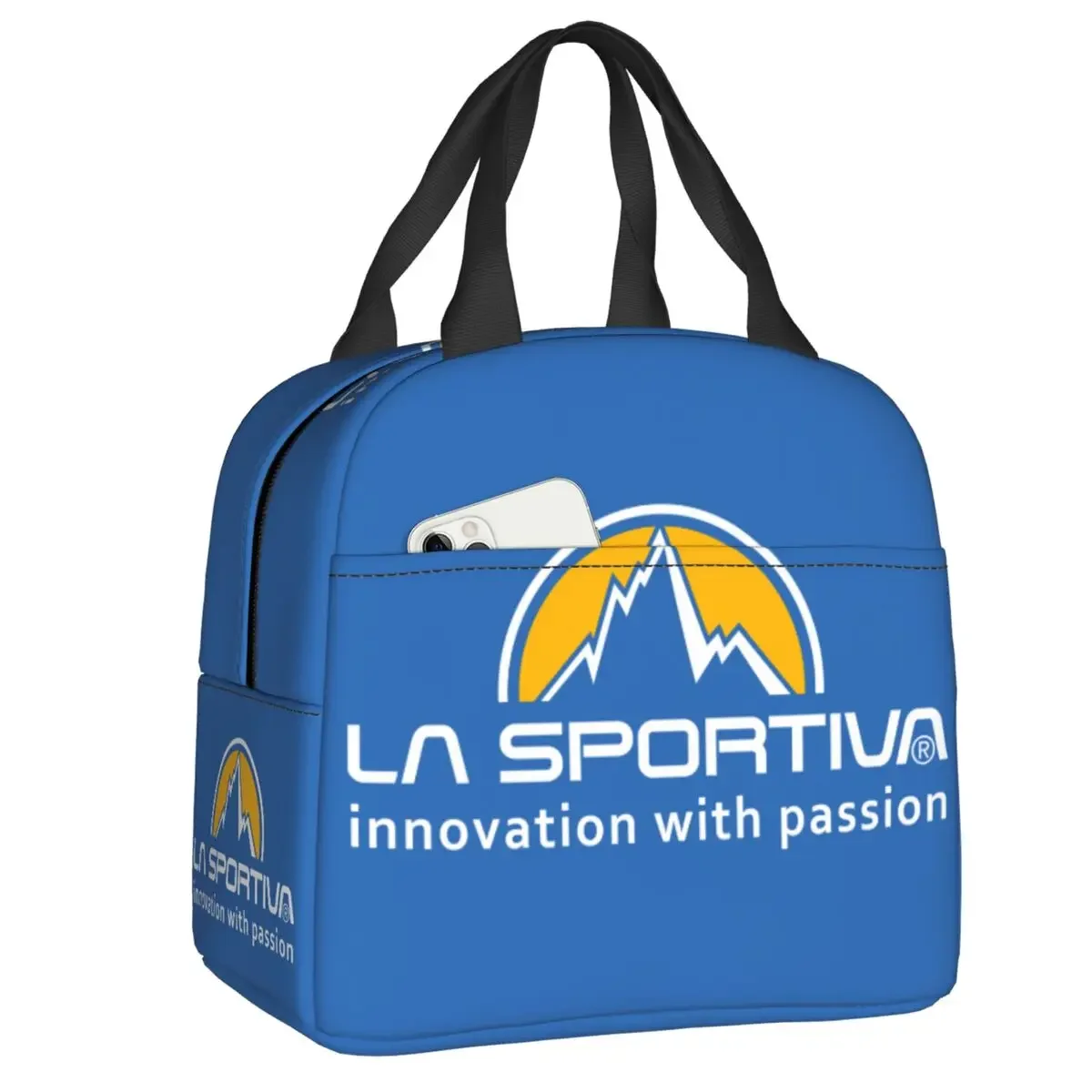 La Sportiva Lunch Bag Women Portable Cooler Thermal Insulated Lunch Box for Outdoor Camping Travel Multifunction Food Bento Box