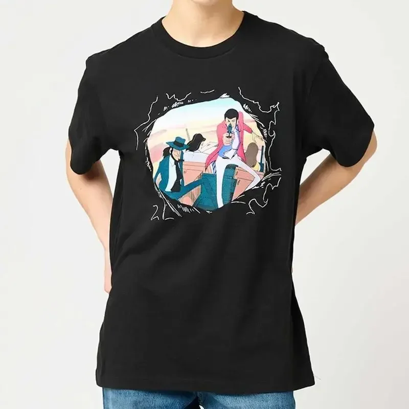 Lupin the Third x graniph Car chase Tshirt Black Japan limited New Pre
