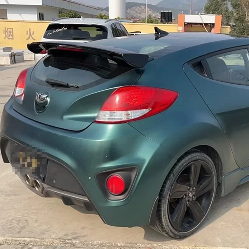 Suitable for 11-18 Hyundai Veloster Rear Wing Modification Hatchback Feisi Special Punch-Free Car Fixed Wind Wing