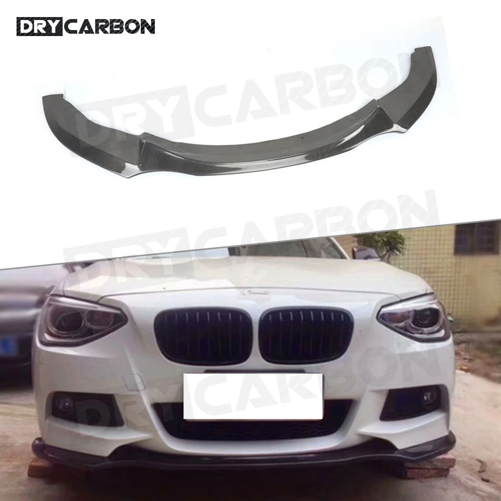 

For 1 Series Carbon Fiber Front Bumper Lip Spoiler for BMW F20 116i 118i 125i M135i M Sport 2012 2013 2014 2015 Car Styling