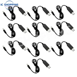 10pcs USB Power Boost Line DC 5V to DC 9V / 12V Step UP Module USB Converter Adapter Cable 2.1X5.5MM Plug