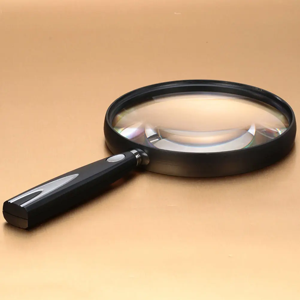 Reading Magnifier for Elderly Portable Handheld Magnifying Glass Books Newspapers Simple Delicate Design Lightweight