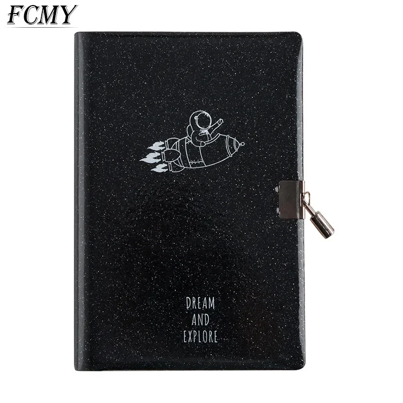 Diary Notebook with Lock Journal Wonderful Notepad Agenda Planner Organizer Cute Note BooK Back To School Traveler Sketchbook a5