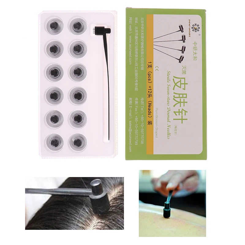 13 Head Dermal Needle Bloodletting Needle Disposable Plum Blossom Shaped Blood Hammer Lancet Sterile Acupuncture Needle Massage