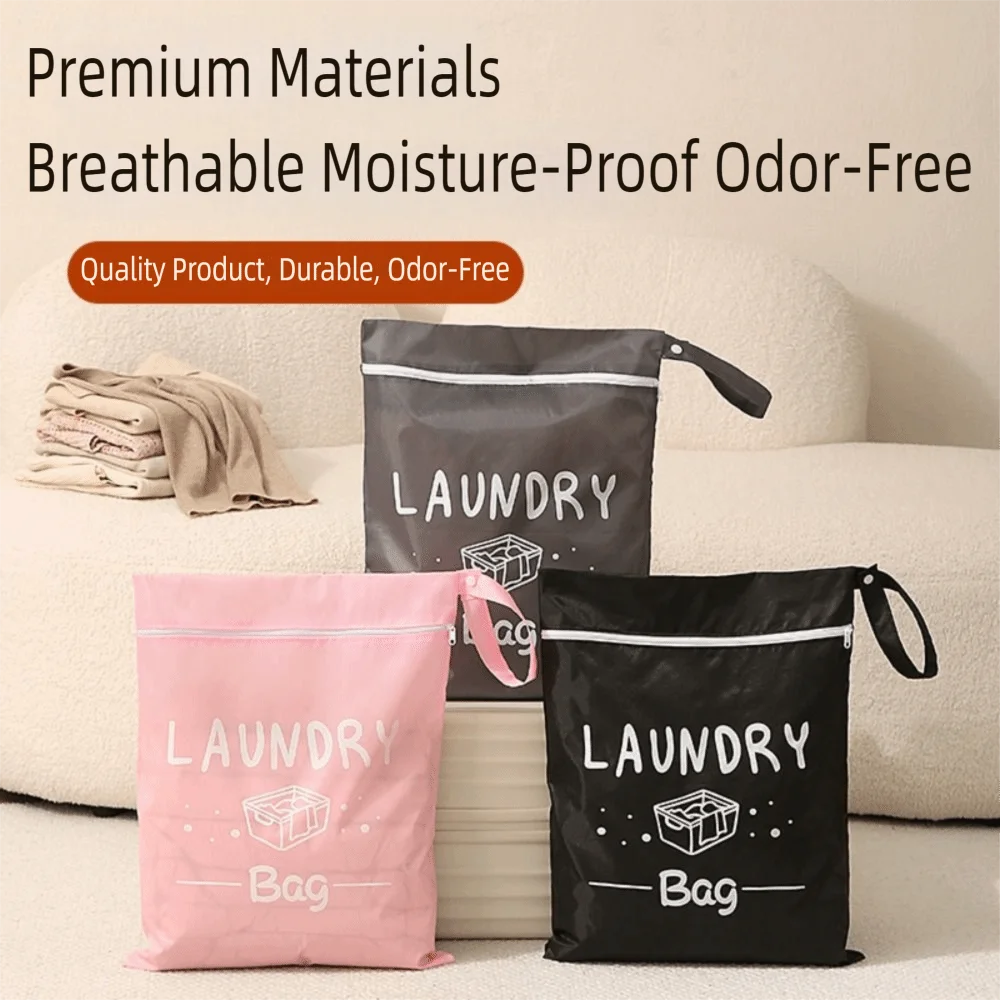 Portable Large Capacity Travel Storage Pouch Machine Washable Multifunctional Dirty Clothes Organizer Drawstring Bag