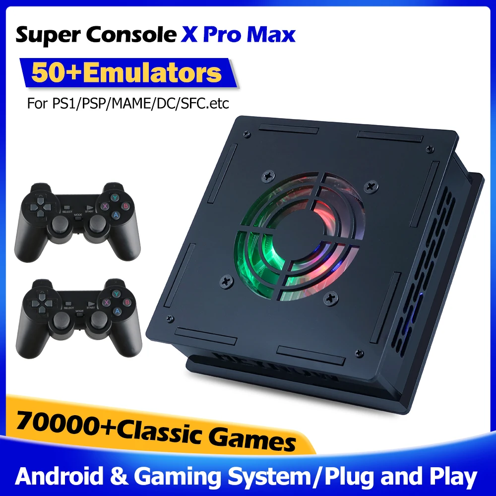 Super Console X Pro Max Video Game Consoles 4K HD TV/Game Box 70000+Classic Games 50+Emulators Arcade Box with PSP/PS1/DC/MAME