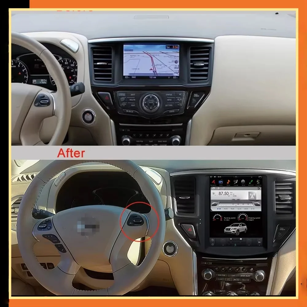 Android 14 For Nissan Pathfind 2011-2020 Car Radio GPS Navigation Auto Stereo Video Multimedia Player Carplay Head Unit screen