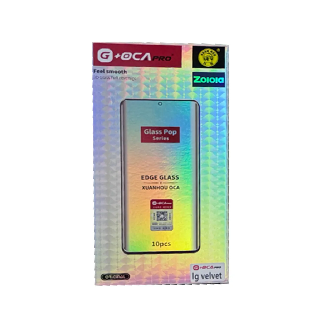 2PCS/bag Glass with OCA forLG LV40 LG8/9 WG Mobile Phone LCD Display Screen Front Glass OCA Change Repair Tool