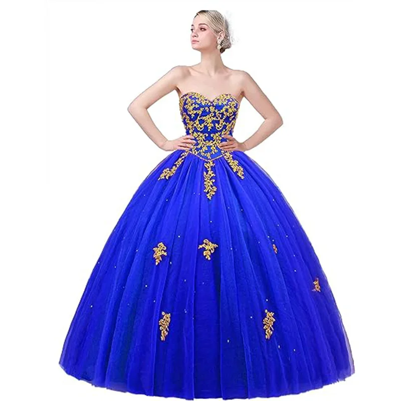 Vestido de noche sin tirantes para quinceañera, traje elegante con apliques para baile de graduación, varios colores, talla grande, hecho a medida, novedad