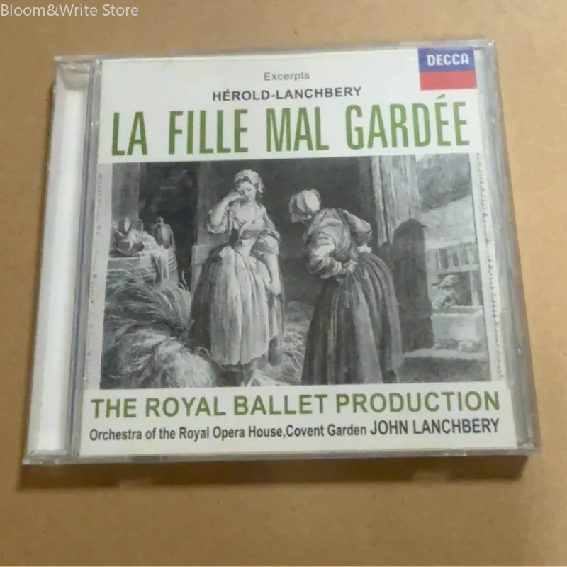 CD de Ballet Clásico para Audiófilos, Hérold-Lanchbery, La Fille Mal Gardée, Excerptos del Orquesta de la Royal Opera House, DECCA Classical Ballet
