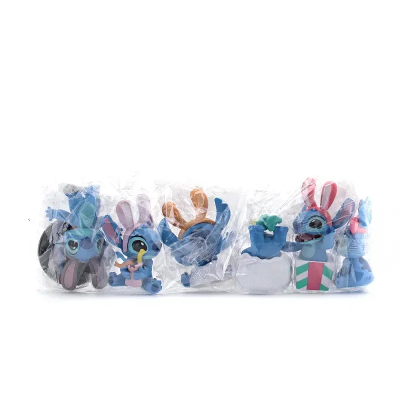 6 stks/partij Disney anime Lilo & Stitch Action figure speelgoed standbeeld collectie desktop model woondecoratie kinderen verjaardagscadeau