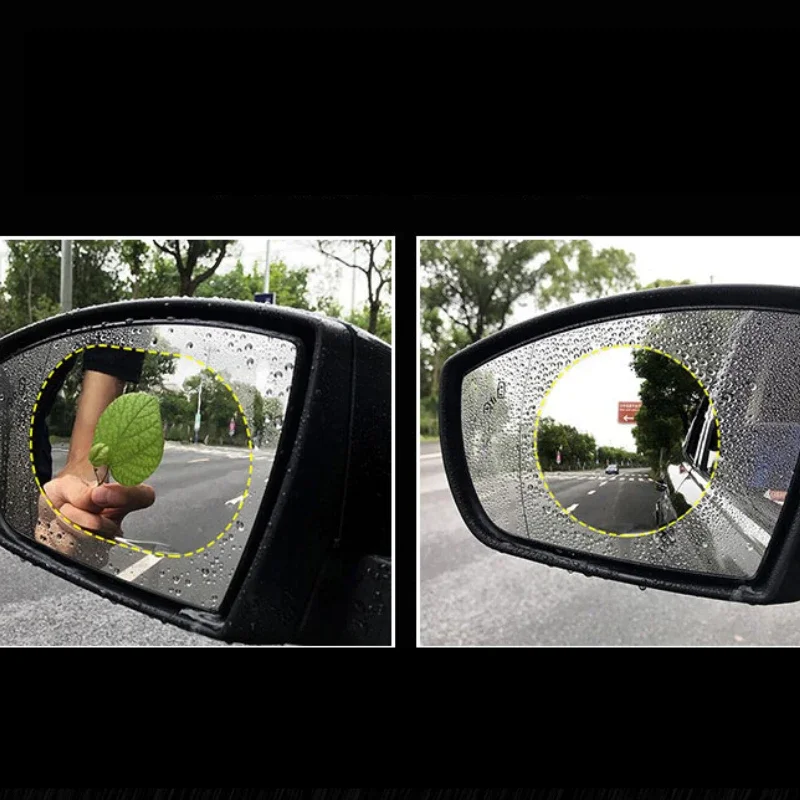 

95*95 мм автомобильные наклейки, защитная пленка для наружного зеркала заднего вида, прочная непромокаемая пленка, противотуманные зеркальные наклейки, 2 шт.
