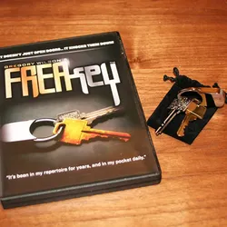 FreaKey By Gregory Wilson (Gimmicks+DVD) Magic Tricks Key Close Up Stage Magic Tricks Tools Mentalism Comedy