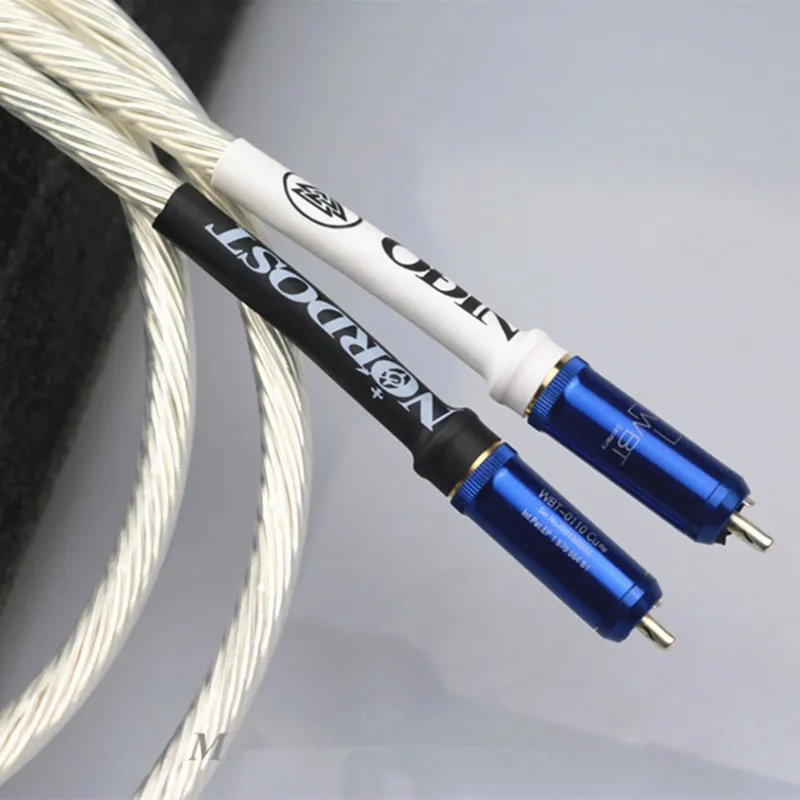 

Nordost Odin 2nd generation flagship RCA pure silver audio cable HIFI audio amplifier double lotus signal cable