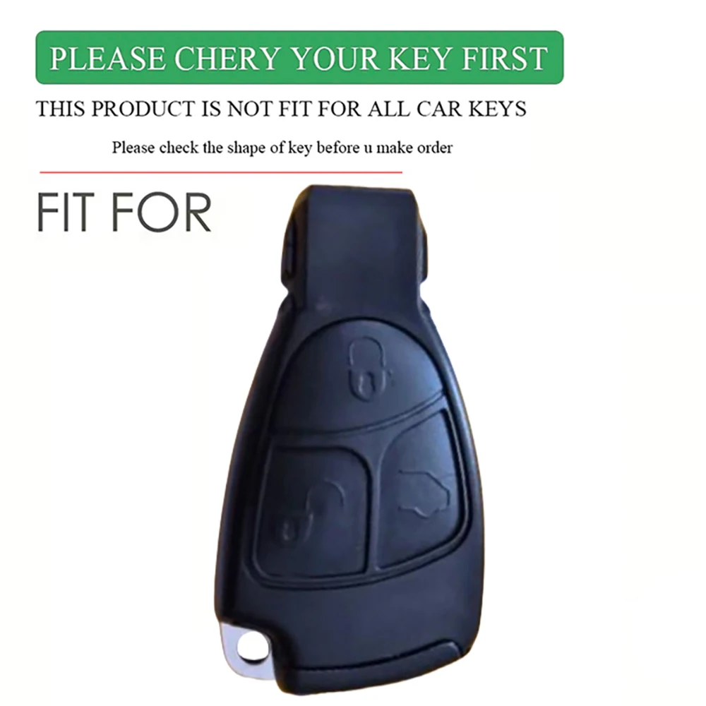 Silicone 3 Button Remote Key Case Cover Holder For Mercedes Benz R350 S350 SLK230 SLK320 S430 SL600 SLK350 SLK280 E B C CL 2009