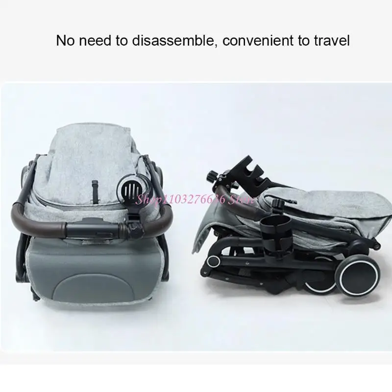 R6FD Baby Kinderwagen Getränkehalter Universal 360 Drehbare Getränkeflaschenhalter für Kinderwagen Kinderwagen Rollstuhl Zubehör – Detail 1