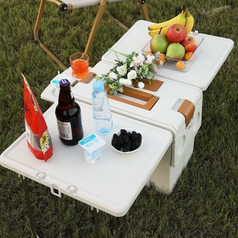 Camping Folding Table Picnic Food Warmer Multifunctional Handheld Storage Box Outdoor Portable Table New