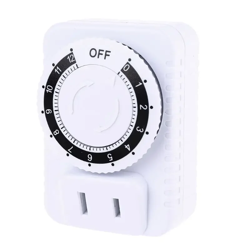 Mechanical Plug Switchs Timer Socket AC110V 12 Hour for Home Appliances Control