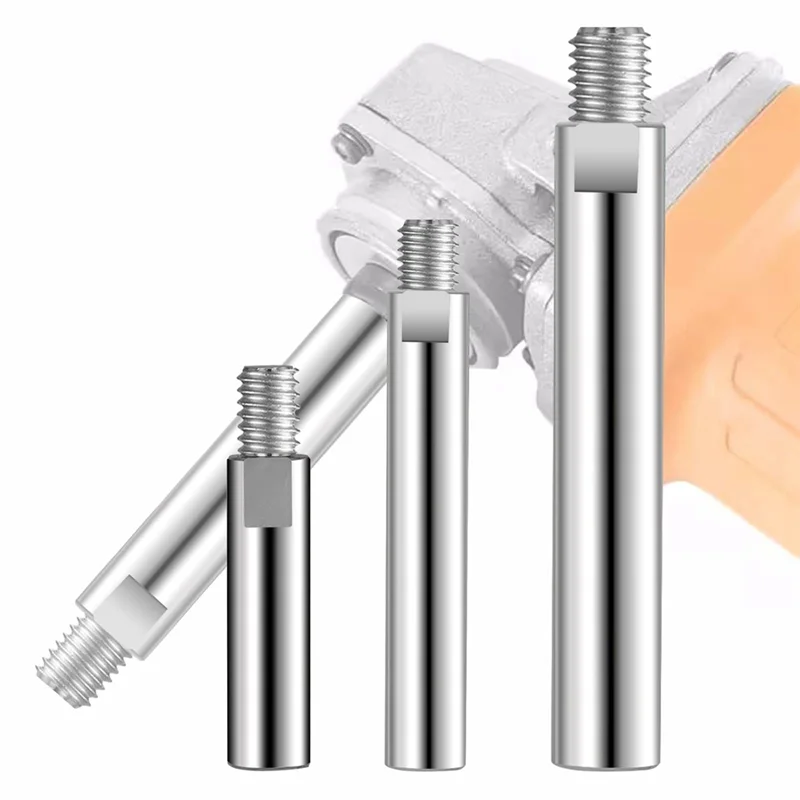 

A70P M14 Thread Angle Grinder Extension Connecting Rod Metal Extender Shaft Set Accessories For Polisher Electric Polisher