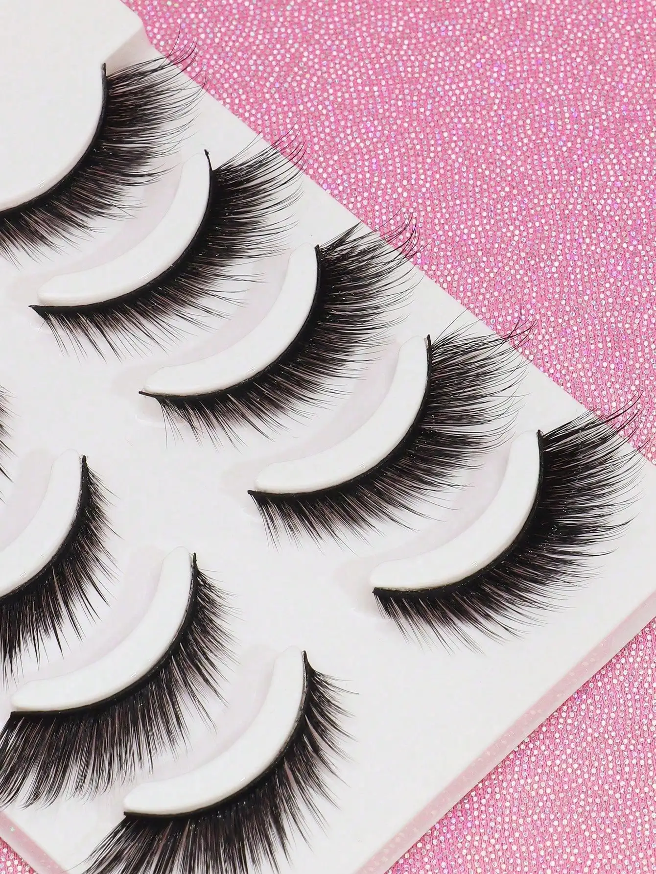 AYRMILLA 5 paires oeil de chat cils vaporeux 3D vison naturel longs faux cils Volume dramatique faux cils maquillage Extension de cils