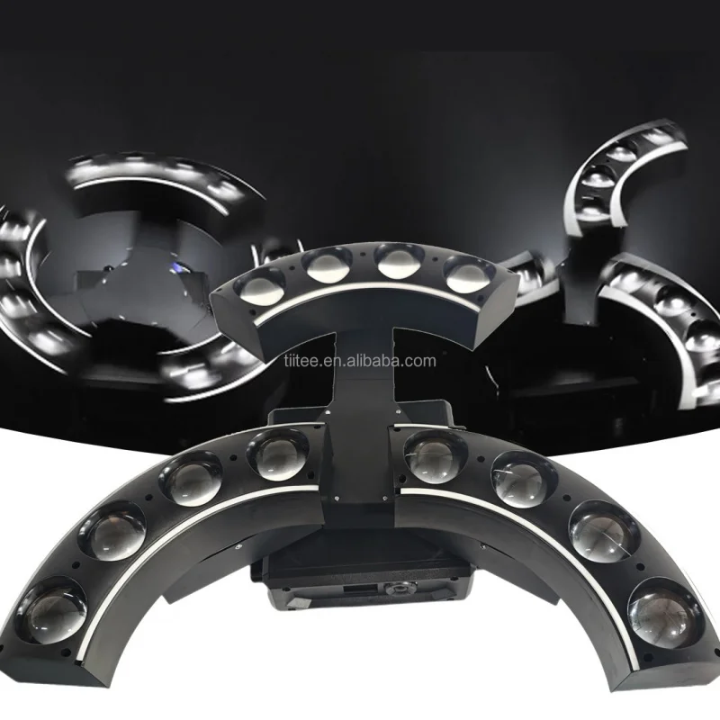 

Светодиодный прожектор Tiitee ThreeMoonShine 240W RGBW DMX512 с бесконечным вращением для дискотек, баров и вечеринок