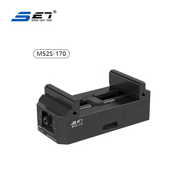 Vice Suitable for Dovetail Clamping Single  Whole Body Alloy Structural Steel CNC Vice with 52mm Broach Spacing