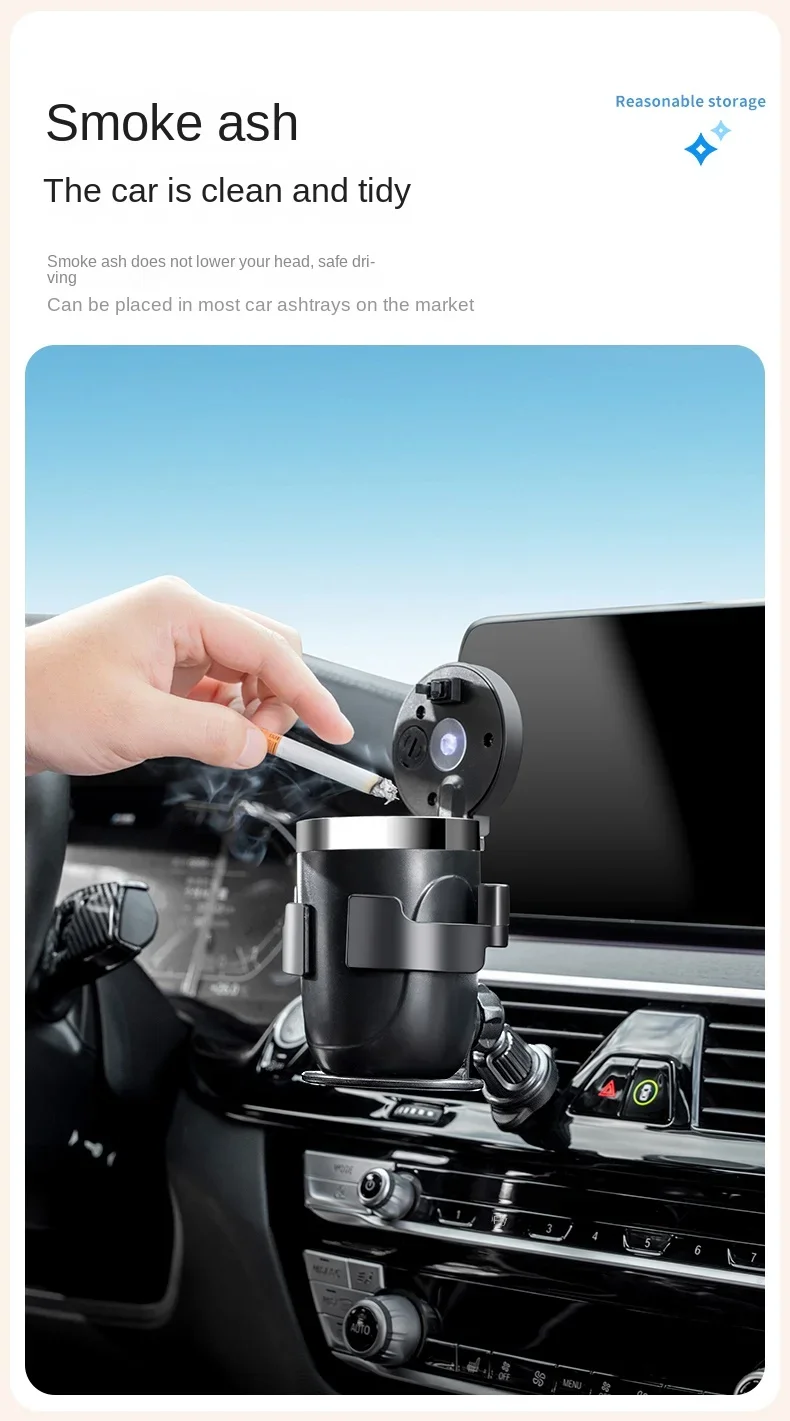 Car Water Cup Holder Tea beverage Holder Car air conditioning outlet ashtray fixed frame seat multi-function